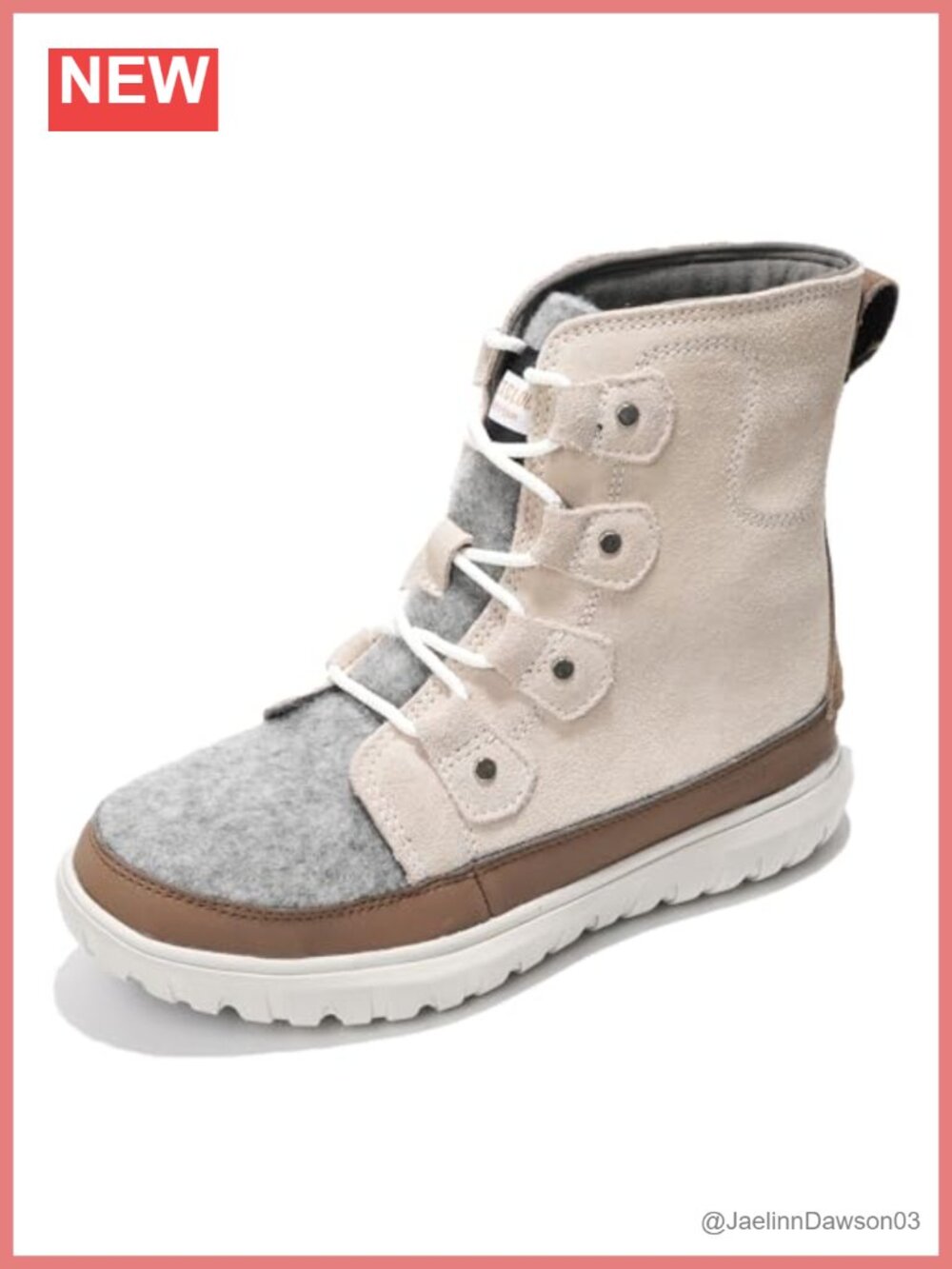 Genuine Leather Waterproof Women's Snow Boots Memory Foam Non-Slip Winter